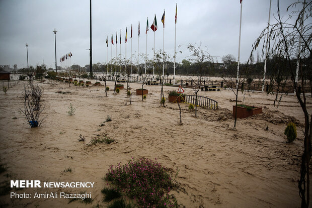 River flood hits Sari, northern Iran