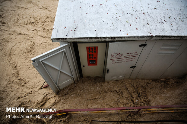 River flood hits Sari, northern Iran