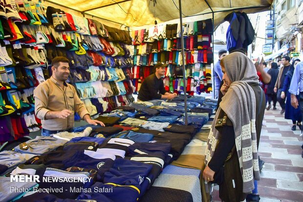 Nowruz shopping in northern city of Gorgan