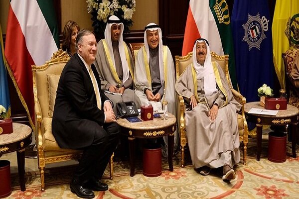 امریکی وزیر خارجہ کی کویت کے بادشاہ سے ملاقات