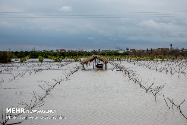خسارات سیل مازندران
