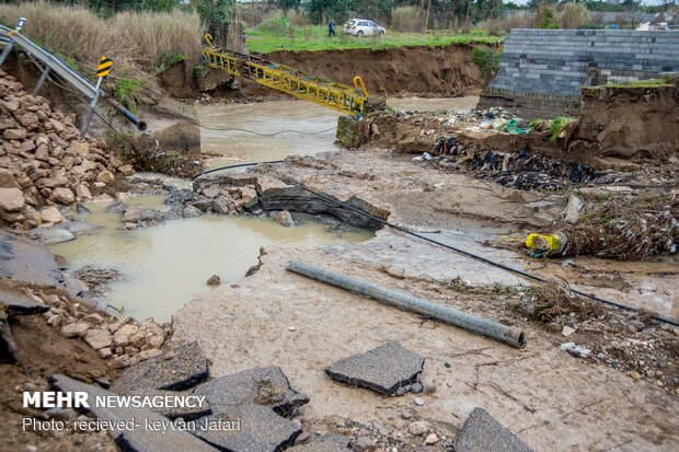 Flood damages in Mazandaran