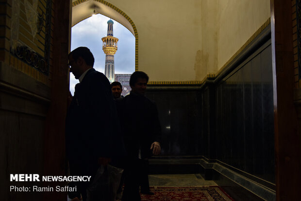 مراسم معنوی اعتکاف در حرم مطهر رضوی