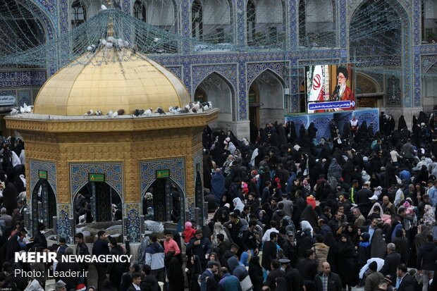 سخنرانی رهبر معظم انقلاب در اجتماع زائران حرم مطهر رضوی