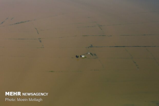 Aerial photos of Aqqala devastating flood