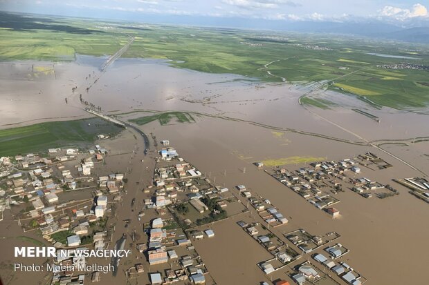 Aerial photos of Aqqala devastating flood