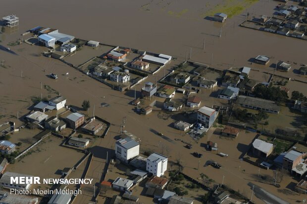Aerial photos of Aqqala devastating flood