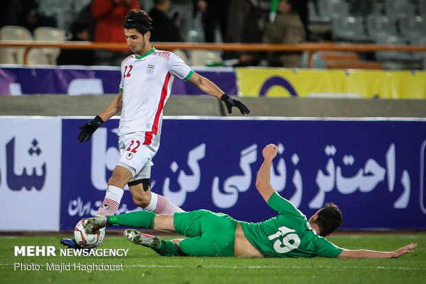 تساوی تیم فوتبال امید ایران مقابل یمن در نیمه نخست