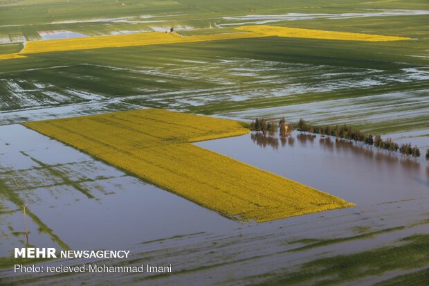 مناطق سیل زده آق قلا و سیمین شهر