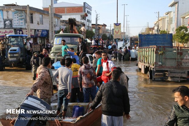 Relief, rescue services still underway in flood-hit areas in Golestan prov.