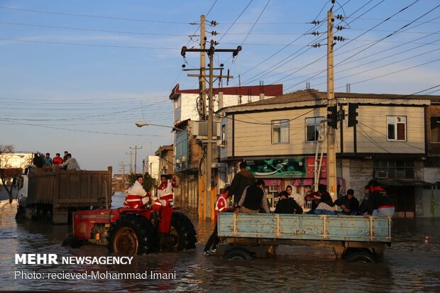 Relief, rescue services still underway in flood-hit areas in Golestan prov.