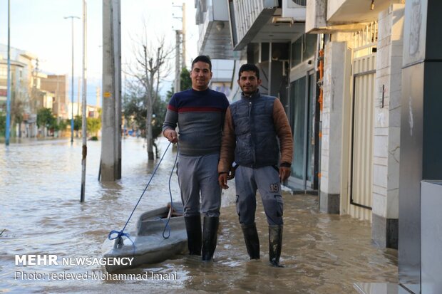 امدادرسانی در مناطق سیل زده گلستان