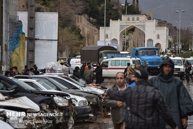 Devastating flash flood in 'Darwazeh Quran', Shiraz