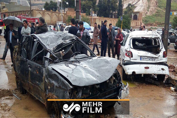 تصاویری از خسارات وارد شده در شیراز پس از سیل