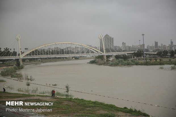 بالا آمدن سطح آب کارون