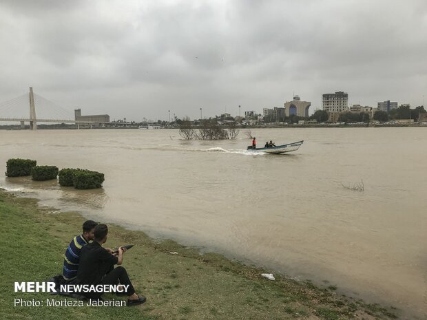 بالا آمدن سطح آب کارون