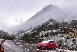 بارش برف نوروزی در شهرک تاریخی ماسوله