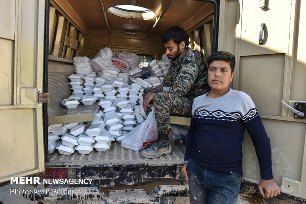 Relief to flood victim families in Shiraz