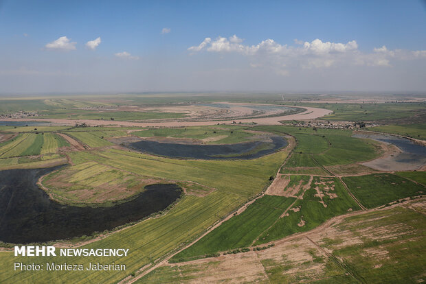 تصاویر هوایی از مناطق سیل زده خوزستان