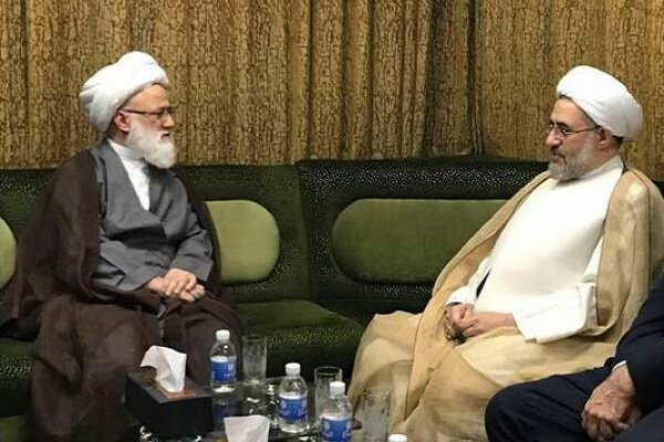 آیت الله اراکی با آیت الله یعقوبی از علمای عراق دیدار کرد