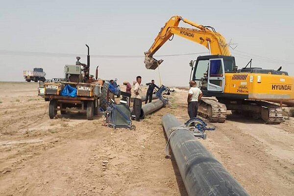 تحویل ۷۰۰ متر خط لوله گاز به استان گلستان