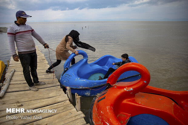 Lake Urmia water level rises after heavy rains