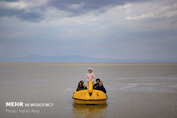 Lake Urmia water level rises after heavy rains