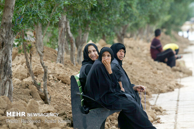 دشت آزادگان در معرض سیلاب‎