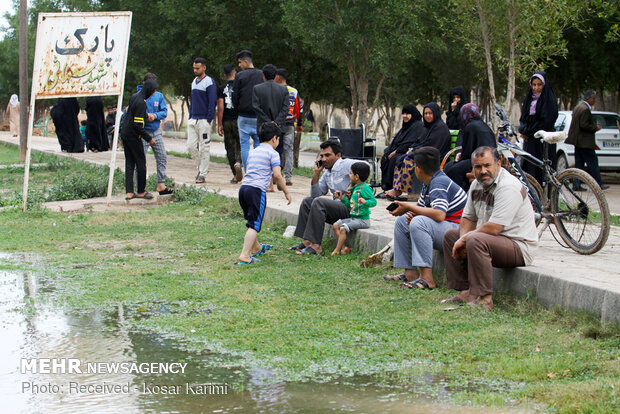 دشت آزادگان در معرض سیلاب‎