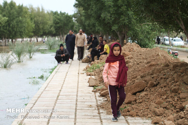 دشت آزادگان در معرض سیلاب‎