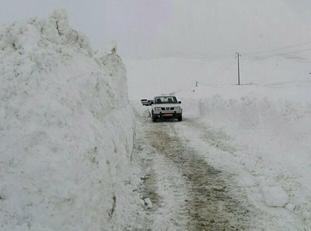 برف ۸۰ درصد راه‌های روستایی سنقر را مسدود کرد
