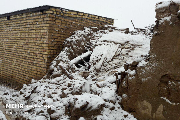 تخریب منازل در روستای خالق آباد زنجان