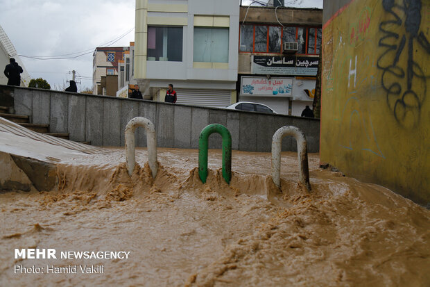 Flood damage in Khorramabad 