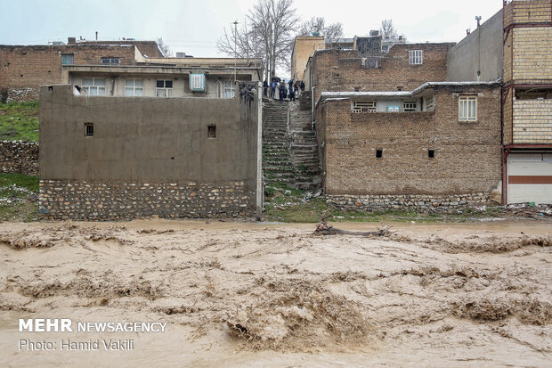 خسارات سیل در خرم آباد