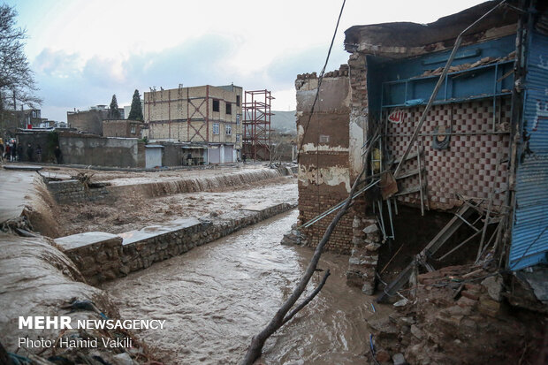 Flood damage in Khorramabad 