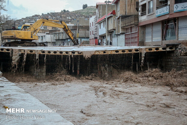 Flood damage in Khorramabad 