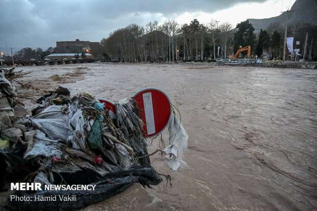 Flood damage in Khorramabad 