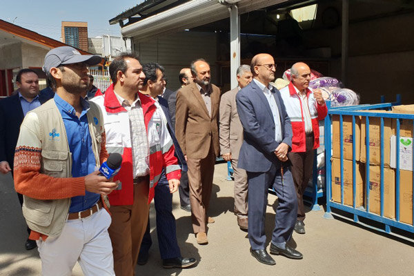 قزوين،استان،سيل،استاندار،احمر،هلال،بازديد،جمعيت،زاهدي،مناطق، ...