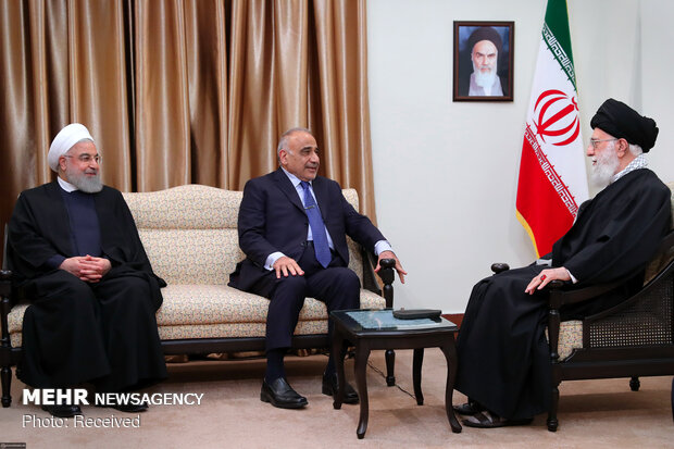 Leader's meeting with Iraqi PM, his entourage