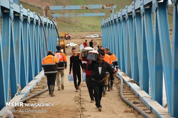 Relief, rescue services underway in flood-hit areas in Lorestan prov.