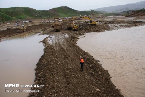 Relief, rescue services underway in flood-hit areas in Lorestan prov.