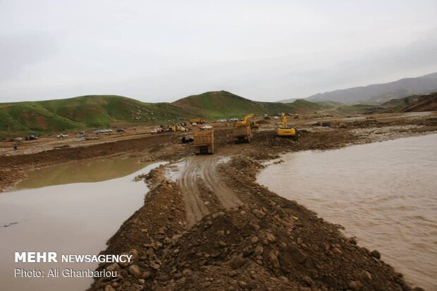 Relief, rescue services underway in flood-hit areas in Lorestan prov.