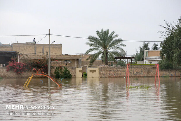 سیلاب در جاده اندیمشک - اهواز