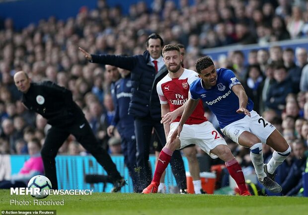 دیدار تیم های فوتبال اورتون و آرسنال‎