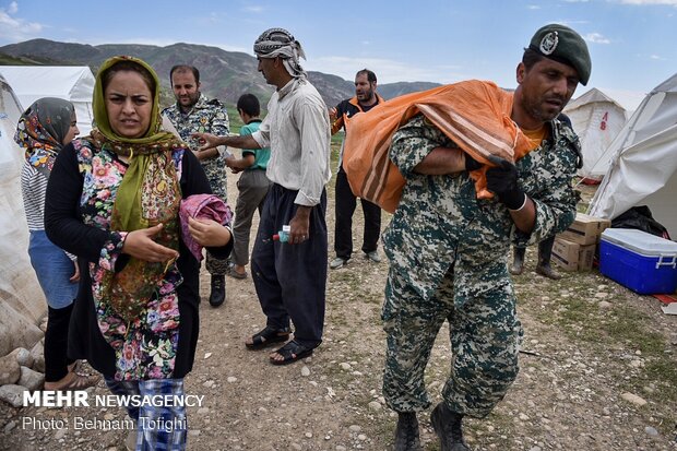 امدادرسانی به روستای «چم مهر»