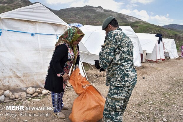 امدادرسانی به روستای «چم مهر»