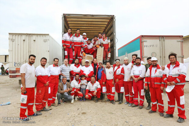 The Iranian Red Crescent Society's aid to flood victims