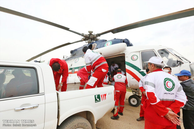 The Iranian Red Crescent Society's aid to flood victims