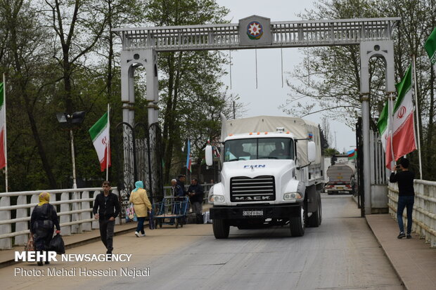 Azerbaijan’s humanitarian aid arrives in Iran