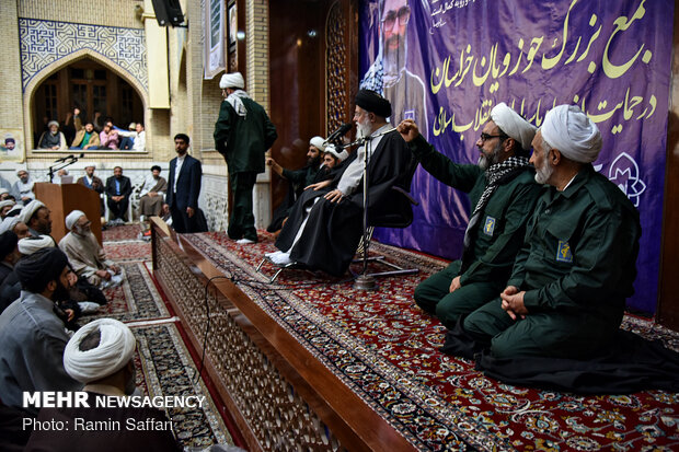 Mashhad Seminary students hold gathering in solidarity with IRGC